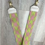 Salt Bag Strap avery chevron print womens Green Pink handwoven handbag colorful Photo 0