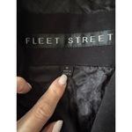 Fleet‎ Street Black Belted Trench Coat, Classic Career Wear, Women's Medium Photo 3