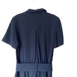 Sézane Sezane Manhatt Navy Blue Belted Jumpsuit size 36 US 4 Photo 5