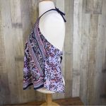 Kona Sol  Size L(12-14) Bathing Suit Top With Padded Bra With Ties Multic… Photo 2