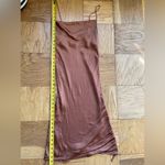 Wilfred Aritzia adjustable ruched slip dress, warm brown, Sz XS Photo 12