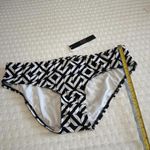 Alex Marie Geo Black & White Mid Waist Bikini Bottom Swim Size 12 Photo 3
