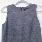 J.Crew  Wool Blend Gray Chevron Print Sheath Dress Professional Work Photo 3