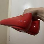 Melissa  Red gold heart jelly Valentine space love slip on rubber flats size US 8 Photo 7