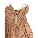 SheIn Floral Romper Smocked Tie Front Casual Summer Dress 1XL Photo 1