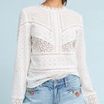 Anthropologie Pilcro Slim Boyfriend Embroidered Denim Shorts Photo 0