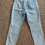 American Eagle womens Mom Jeans blue Stripe, High-Rise, 100% Cotton, Retro Sz 6 Photo 2