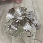 Vintage Asian 3D Flower Faux Pearl Brooch Photo 7