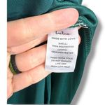 Lulus  NWOT Radiant Charisma Emerald Chiffon Ruched Tie-Strap Maxi Dress Medium Photo 9