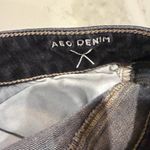 American Eagle  High Rise Jegging Crop Denim Jeans Womens 4R Dark Gray Distressed Photo 8