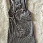 Free People Movement  Gray Fitted Ribbed Sleeveless Tank Photo 1