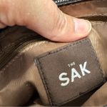 The Sak  Brown Tan Crochet Crossbody Handbag Boho Classic Festival Casual Photo 9