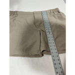 Woman’s Willit Xxl Tan Elastic Waist Zip Pockets Midi Cargo Shorts Brown Photo 8