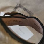 Gucci Aitana Black Leather GG Marmont Wedge Espadrille Sandals Size 40.5 Photo 7