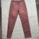 Pilcro  Rose Pink Distressed Ripped High Rise Straight Leg Jeans Womens Size 26 Photo 12