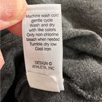 Athleta COMEBACK MIDI DRESS Gray Scoop Back 3/4 Sleeve Rouched Sides Photo 5