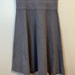 Milly Dress Knit Chambray Twist Flare Dress Sz XS/S EUC Gray-Blue Color Photo 7