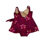 L.L. Bean Women's Pink Floral Tankini Set Size 12 Adjustable Straps Underwire​ Photo 2