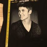 Justin Bieber believe tour 2013 black concert t-shirt Photo 2