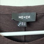 Me + Em Brown Flared Slub Jersey Maxi Dress Size: 10 Photo 10