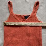 Ralph Lauren VTG  Crochet Knit Tank Top 90's Y2K Orange Casual Size Small Ribbed Photo 4