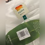 Farm Rio  $280 White Richilier Cotton Mini Halter XL Dress Lace Tiered NEW Photo 6