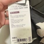 Athleta  | NWT Gray Pink Aqualuxe Wildflower Floral Built-in-Bra Swim Tank, 32B/C Photo 6