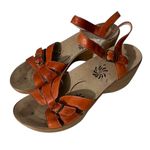 Abeo Women’s Daelle Brown Sandals Wedges Size 9N Photo 0