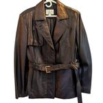 Worthington ✨ Genuine Lambskin Leather Black Sz Large Jacket✨ Photo 5