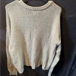 Lucky Brand Women’s Heather Green V-Neck Sweater Relaxed Fit Photo 2