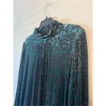 Maison Tara Women's Forest Burnout Velvet Tiered Dress Green Size 18W Photo 2