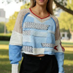 Urban Outfitters NWOT $149 Outfitter X BDG Johnny Patchwork Pullover Sweater Small Photo 0