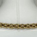 Vintage Chunky Panther Cat Charm Front Hook Gold Tone Necklace ✨ Photo 4