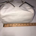 Juicy Couture  Crossbody Bag White Pebbled Convertable Adjustable Gold Zip Top Photo 5
