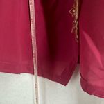 Embroidered Chanderi Straight Suit Pink India Size M Photo 6