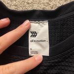 All In Motion Black Waffle Athletic Baby Tee Photo 3