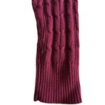 st. john's bay Burgundy Cable Knit Crew Neck Sweater Size L Preppy Layering Photo 9