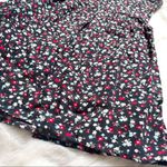 Hollister  Navy and Red Mini Floral Strapless Dress Photo 2