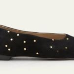 Boden Catriona Ballerina Flats Black Suede and Gold Polka Dots sz 8 Photo 5
