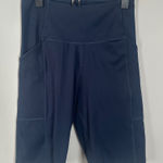 Girlfriend Collective  High Rise Pocket Bike Short Blue Navy Small Photo 0