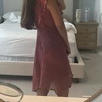 She & Sky FLOWY EMBROIDERED PINK DRESS Photo 4