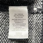 Leith  Black White Windowpane Plaid Duster Cardigan Large‎ Soft Cozy Layers Photo 4