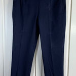 J.Crew  Martie Navy Blue Flat Front Ankle Pants Women Size 6 Preppy Church School Photo 0