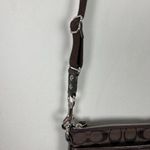 Coach Crossbody Bag Brown Sutton Swing Signature Fabric Vertical Hang Small Photo 6