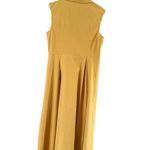 Amazon Essentials Yellow Pleated Midi Sundress Size L Photo 3