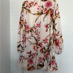 Tinsel Floral Dress with Red and Green Accents Pink Photo 4