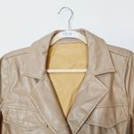 superdown Chantel Leather Romper in Nude Photo 14