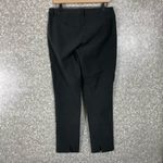 Brooks Brothers Womens Black Side-Zip Stretch Cotton Pants - Size 6 - Flat Front Photo 8