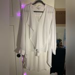 Peter Nygard Peter Nygård White High-Lo Flowy Blouse 12 Photo 5