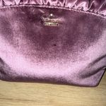 Kate Spade  Velvet Purple Clutch, Makeup‎ Bag Ruffles 10x7” I Photo 1
